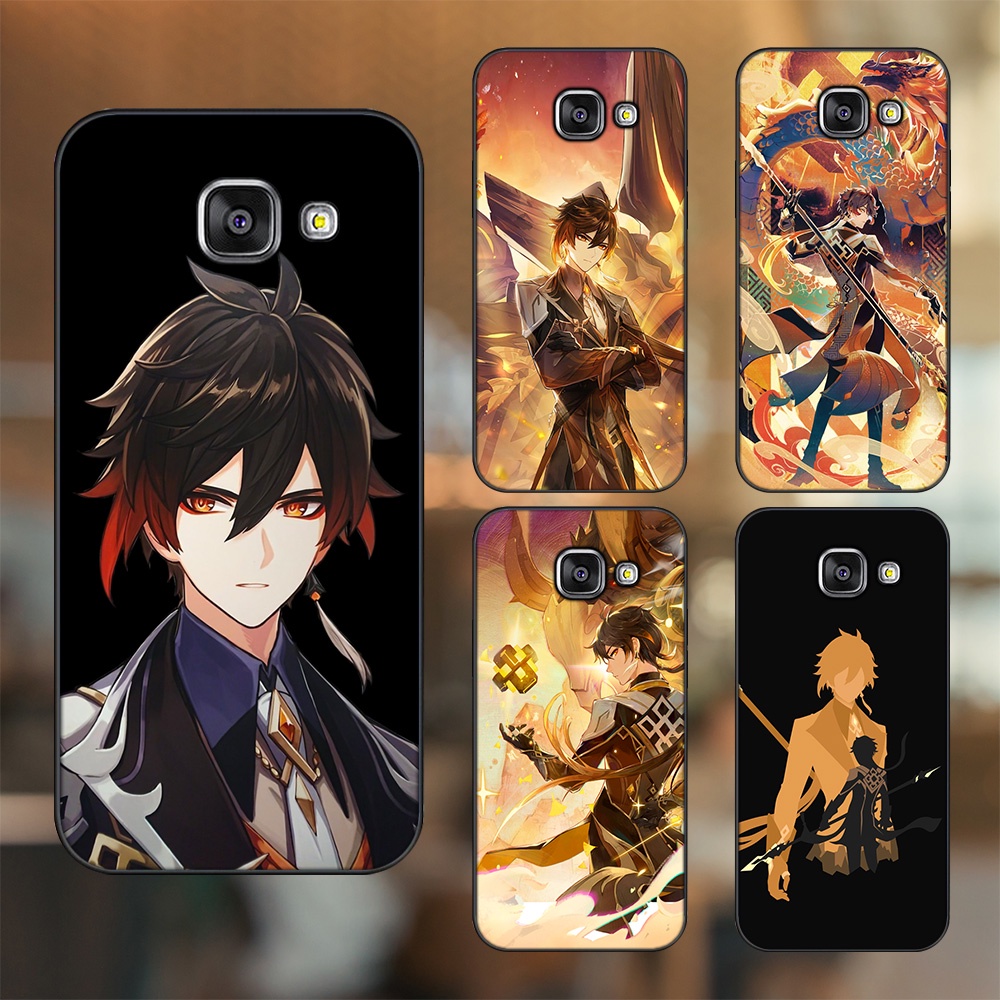 Ốp lưng Samsung A3 2016, A5 2016, A7 2016 viền đen in hình Zhongli Genshin Impact