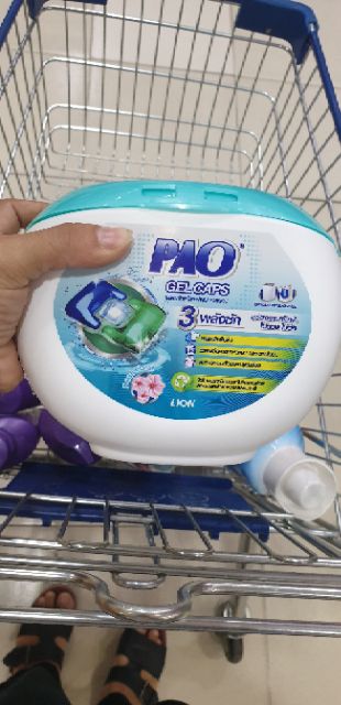 Viên giặt xả Pao gel Caps 3in1