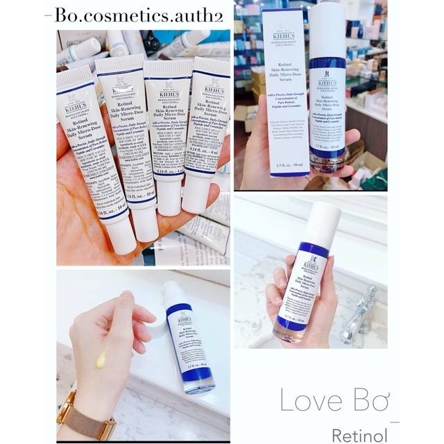 TINH CHẤT RETINOL KIEHLS MICRO DOSE GIÚP TÁI TẠO DA & GIÚP DA SĂN CHẮC VÀ ĐÀN HỒI HƠN Kiehl’s