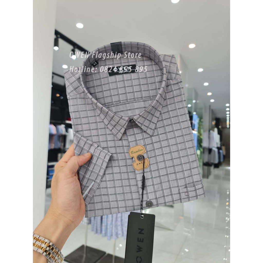 OWEN - (FREESHIP) Áo sơ mi cộc tay sợi Tre - Mã AR22539NT - OWEN Flagship Store