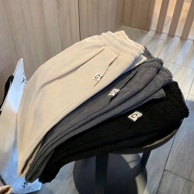 Quần dài nam ống rộng thời trang dành cho Hàn Quốc simple quần ống suông unisex bigsize quần thể thao nam dài nữ