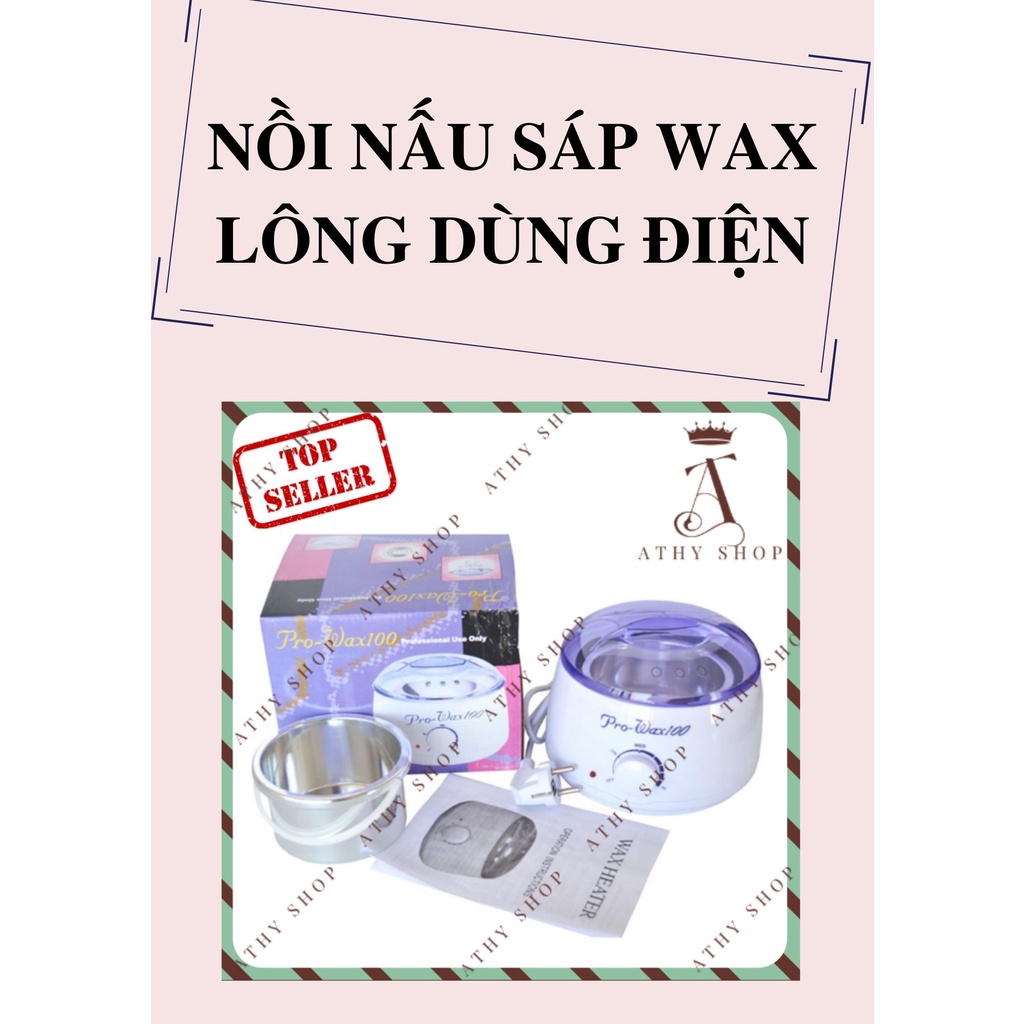 NỒI ĐUN SÁP WAX LÔNG, máy nấu chảy sáp, phụ kiện dụng cụ waxing, đồ nghề tẩy lông chuyên nghiệp, hair wax boiler