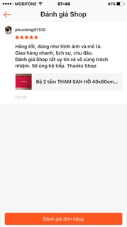 Bộ 2 tấm THAM SAN HÔ 38cm x 58cm