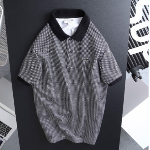 [Loại1] [Hàng Hiệu] [Siêu xịn] Áo Thun Nam Polo Cá Sấu Lacoste có cổ tay ngắn Full Pack, tem, tag, code