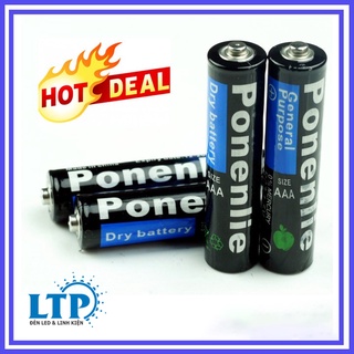 1 cặp pin 1.5v aaa ponenlie, pin tiểu sài cho remote, đèn ngủ