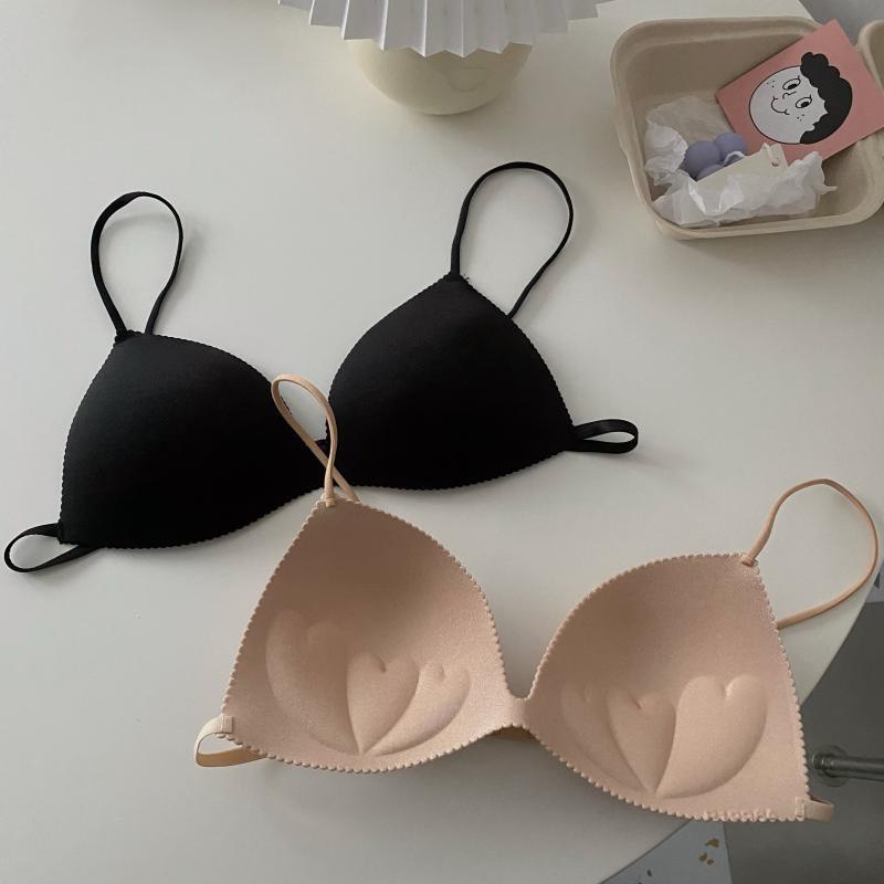 Áo bra 2 dây mảnh chất đẹp, áo ngực không gọng đệm mỏng có móc gài sau 818