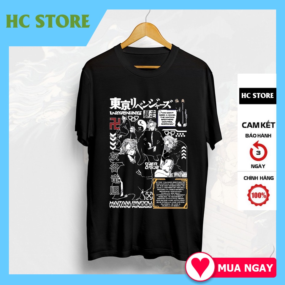 SALE 🔥 Áo Phông Áo phông Tokyo Revengers : Haitani Rindou mẫu mới cực chât chất giá xưởng