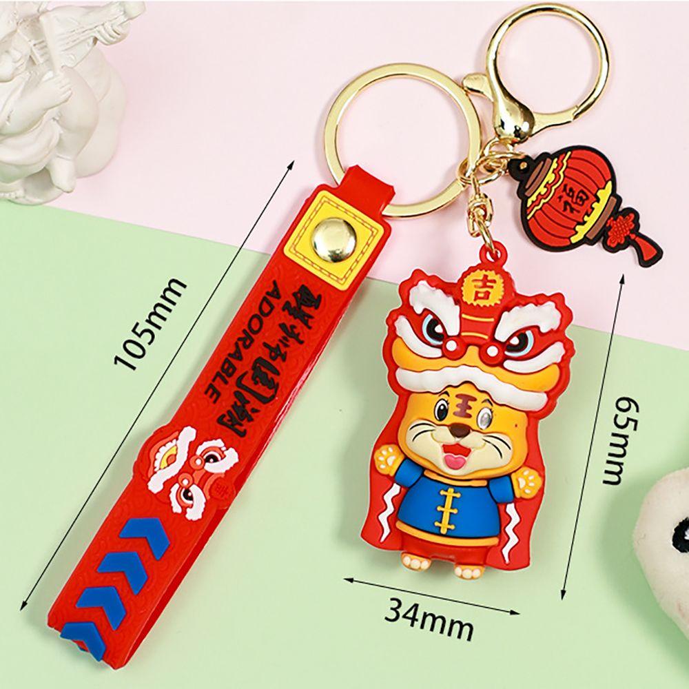LANFY Móc Khóa Kim Loại Hình Hổ Hoạt Hình Sáng Tạo
