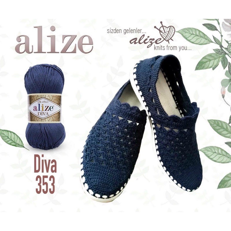 Sợi hè Alize Diva (Bảng màu 2) (cuộn 100gr)