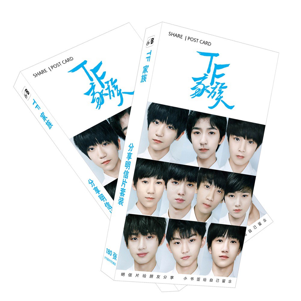 (Có Sẵn) TRỌN BỘ HỘP POSTCARD ẢNH NHÓM NHẠC EXO WANNA ONE TFBOYS (30 Postcard + 30 Lomo + 120 Hình Dán)