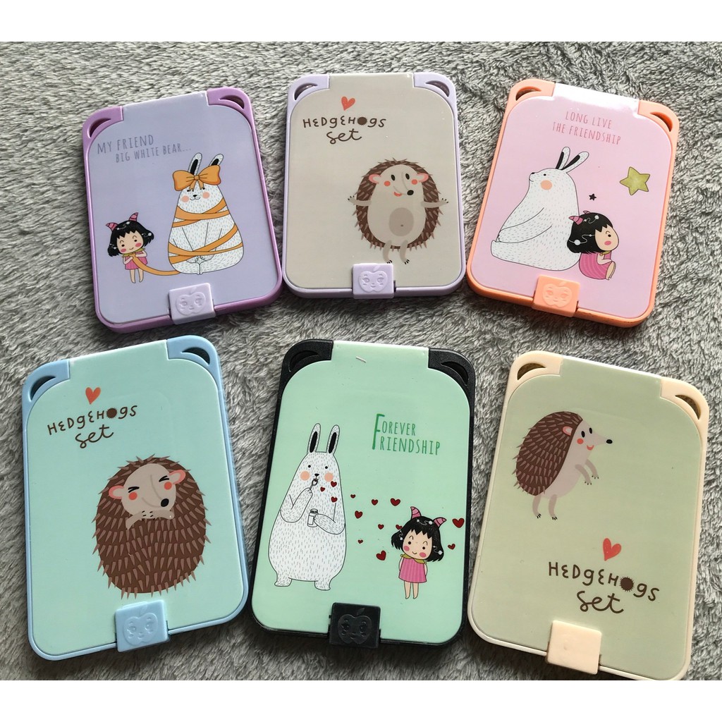 Bộ Gương Lược Cầm Tay Mini Dễ Thương Nhiều Mẫu Đa Dạng