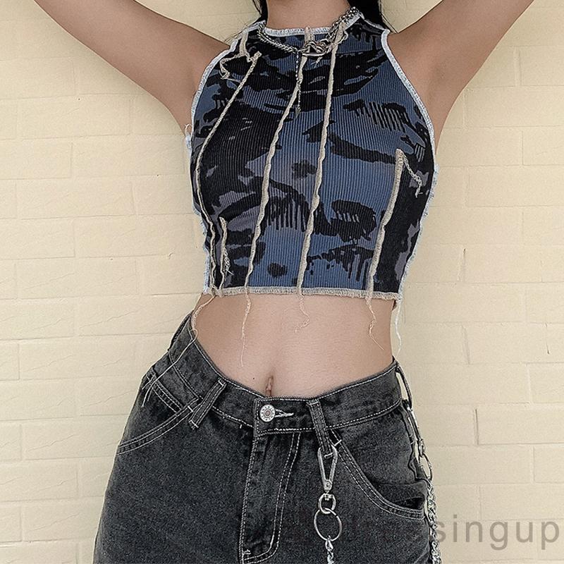 Áo Không Tay Cổ Tròn Dáng Ôm Cá Tính Dành Cho Nữ | BigBuy360 - bigbuy360.vn