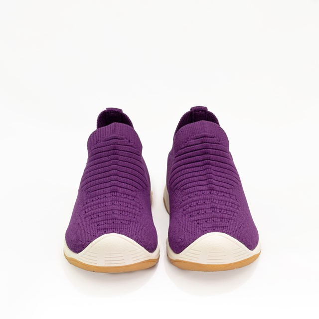 Giày Thể Thao Trẻ Em, Giầy Sneaker Trẻ Em Sshoes Không Dây Vải Thun Mềm Nhẹ Màu Xanh Purple Xuất Khẩu Châu Âu Mỹ