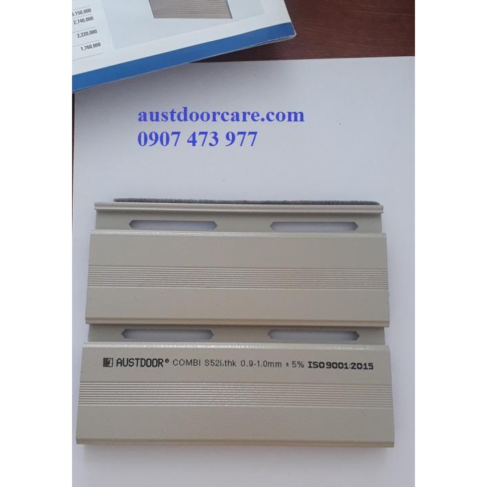 AUSTDOORCARE ✅LÁ CỬA CUỐN MÃ S52i NHÔM 2 LỚP DÀY 1.0mm GIÁ TÍNH THEO M2