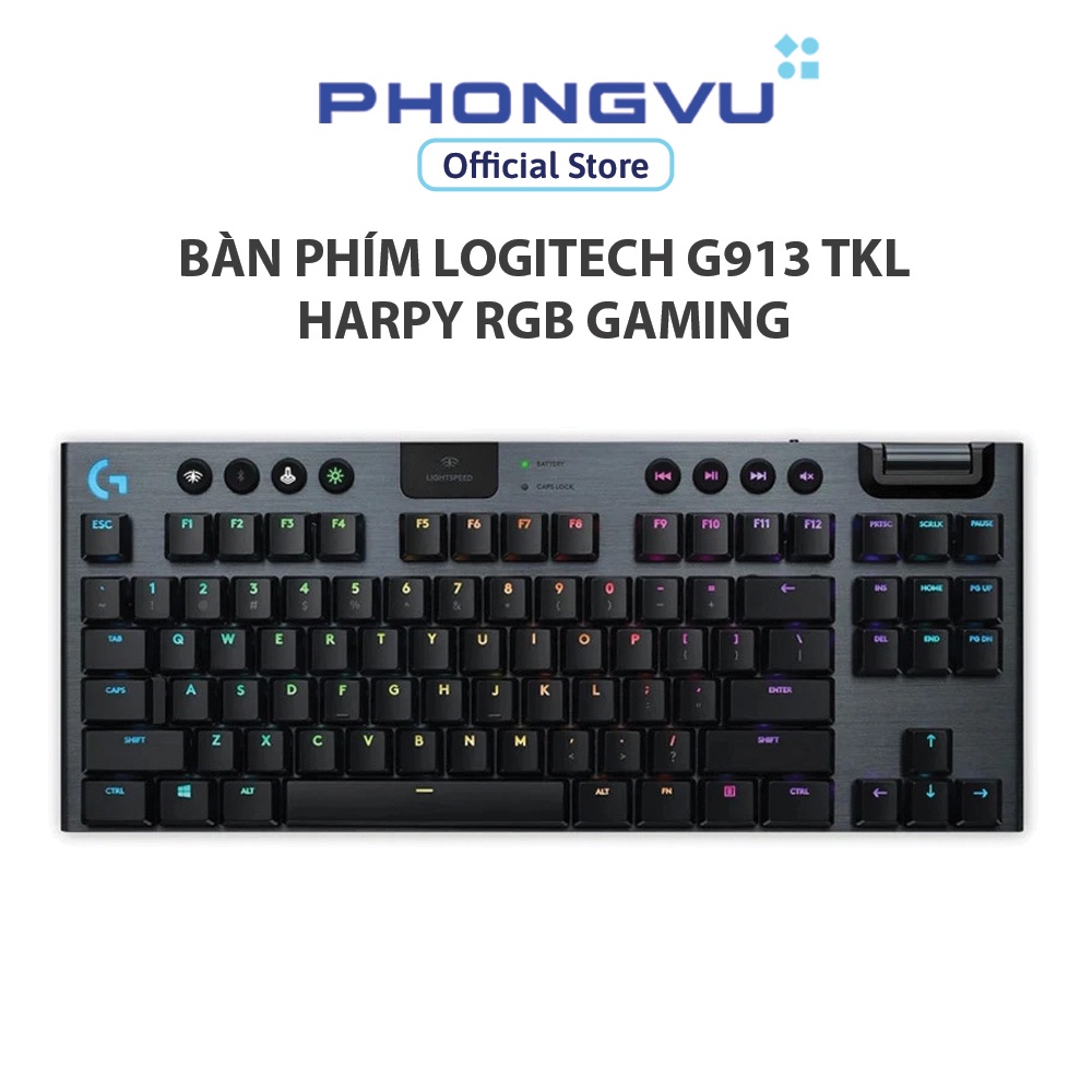 Bàn phím Logitech G913 TKL HARPY RGB Gaming - Bảo hành 24 tháng