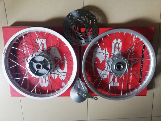 Bánh căm đùm zin wave S110 căm mạ crom niềng RCB full đĩa + má đùm zin msp