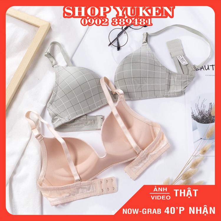 ♥️ SHOP UY TÍN ♥️ [Áo Lót Nữ] Áo Ngực Kẻ Caro Không Gọng Đệm Mỏng Áo Lót Mỏng A1020