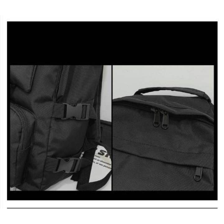BALO ULZZANG BASIC  - Balao Unisex vải xịn chống nước - nhiều ngăn tiện dụng - có ngăn đựng laptop