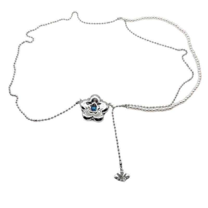 Thắt Lưng Kiểu Xích Phối Tua Rua Bằng Kim Loại Thời Trang Sang Trọng Đơn Giản Dành Cho Nữ