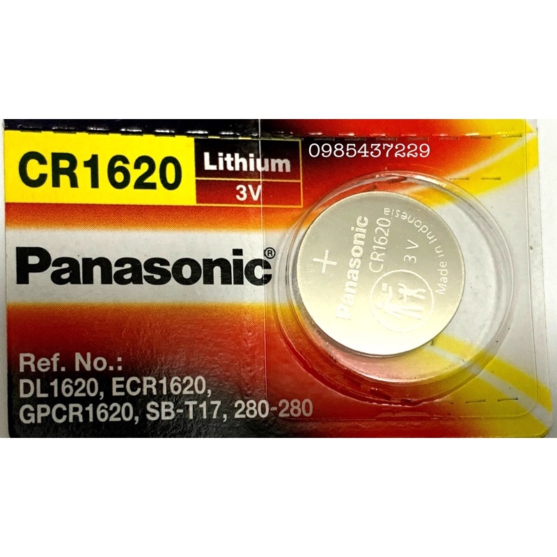 Pin CR1620 Panasonic 3V Lithium vỉ 1 viên