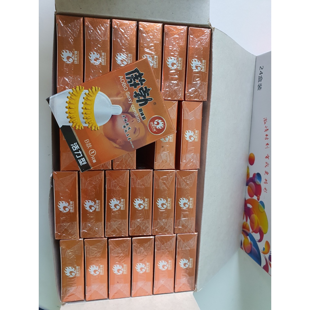COMBO 4 hộp bao CS.06 dạng an toàn chất liệu cao cấp, có râu, gai cho anh em- giao hàng an toàn