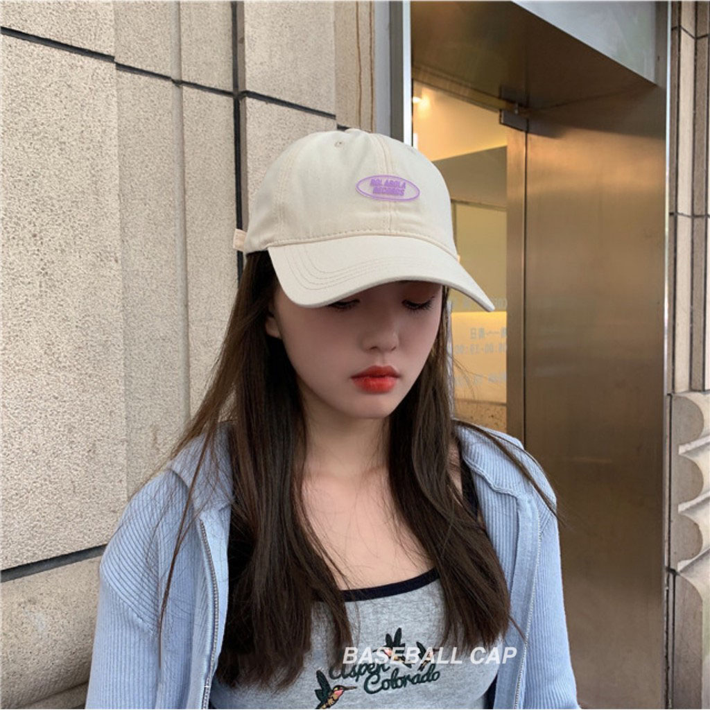 Nón Kết Bằng Màu Trơn Phối Hoạ Tiết Chữ Độc Đáo Hàng giao ngay