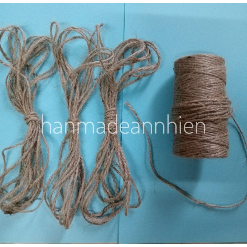 5 mét dây thừng 2mm_ Dùng để trang trí nhà _ treo ảnh _ quấn lọ - phụ kiện handmde _  hộp quà - giáng sinh DIY