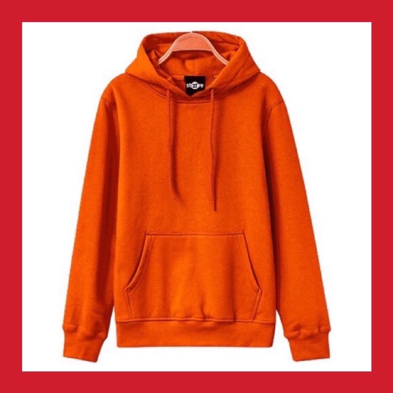 Áo Hoodie♥️FREESHIP♥️ Nỉ Trơn Unisex - Cam | BigBuy360 - bigbuy360.vn
