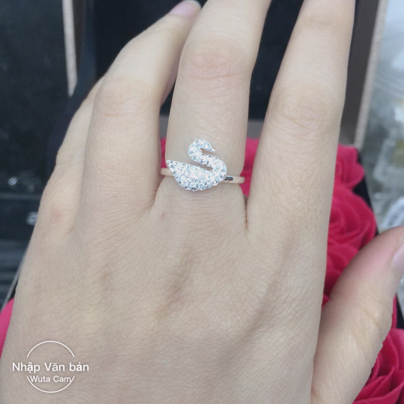 Nhẫn bạc nmj đôi nhỏ ngón út xinh xắn