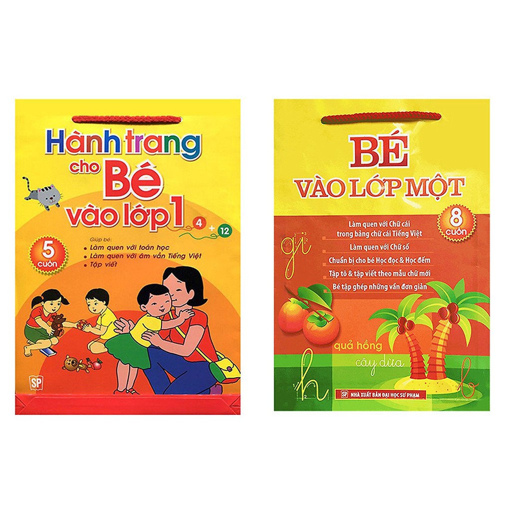 Sách - Combo Chuẩn Bị Cho Bé Vào Lớp 1: Hành Trang Cho Bé Vào Lớp 1 (6 Cuốn) + Bé Vào Lớp 1 (8 Cuốn)