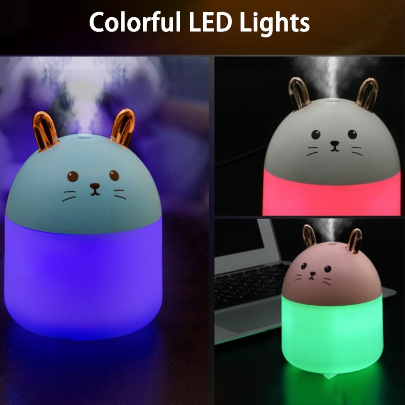 Máy phun sương tạo ẩm mini 250mlhình mèo siêu đáng yêu MENG CHONG HUMIDIFIER H2O