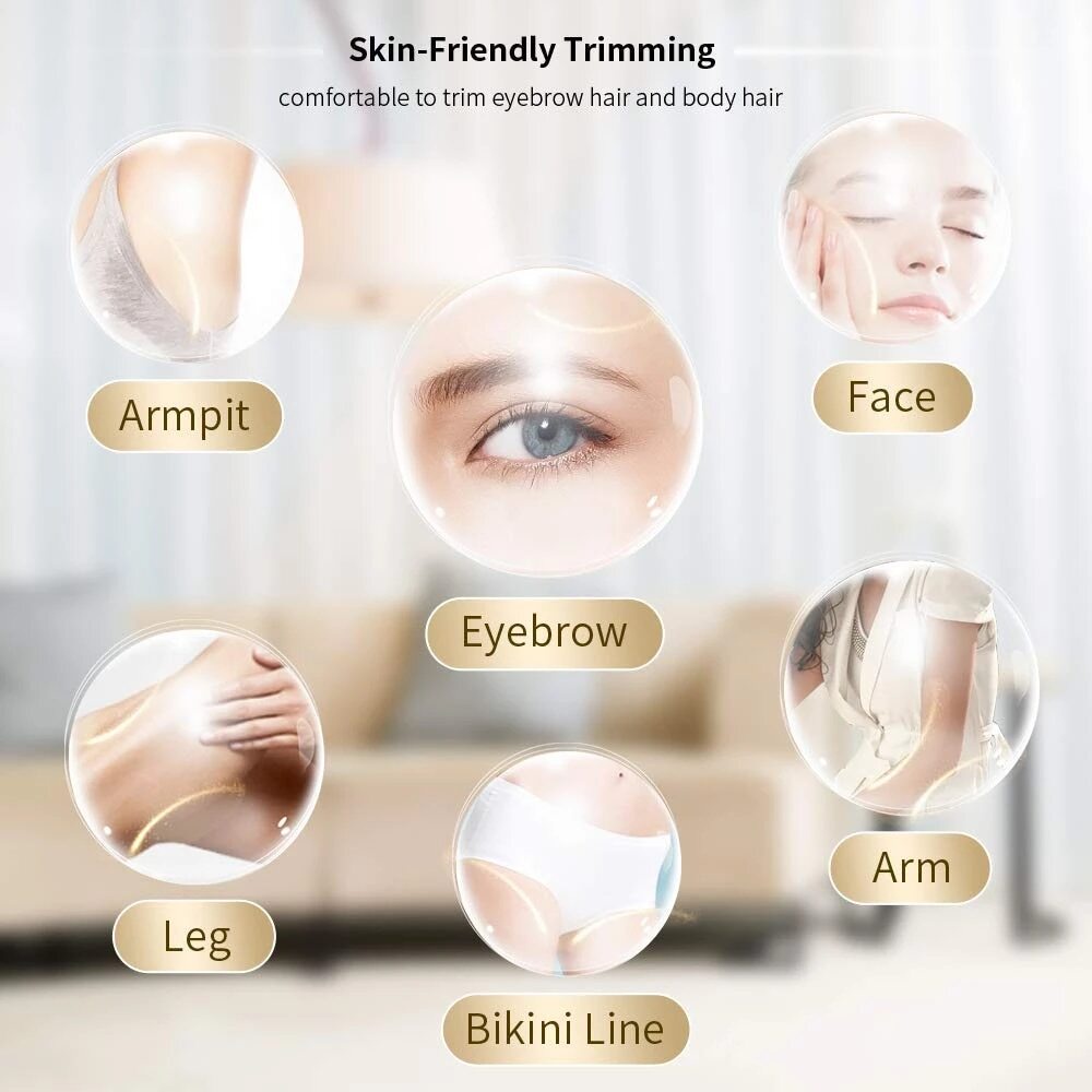 Phụ nữ Sạc lại Máy tỉa lông mày điện USBbút cạo tỉa chân lông mày đa năng sạc bằng điện cao cấp Electric Eyebrow Trimmer