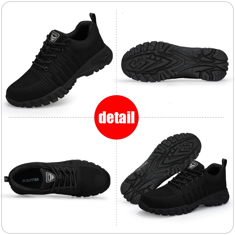 Giày bảo hộ lao động giày bào hộ lao dộng nam GUYISA mũi thép chống đâm thủng thoáng khí phong cách giản dị