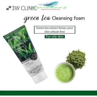Sửa rửa mặt trà xanh, gạo 3W Clinic