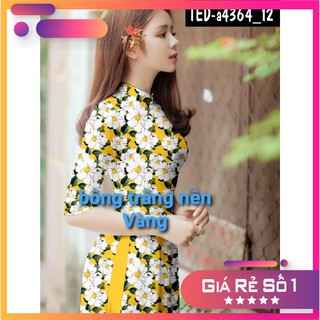 [FREESHIP] ÁO DÀI TRUYỀN THỐNG - ÁO DÀI HOA NHÍ LỤA SIÊU ĐẸP
