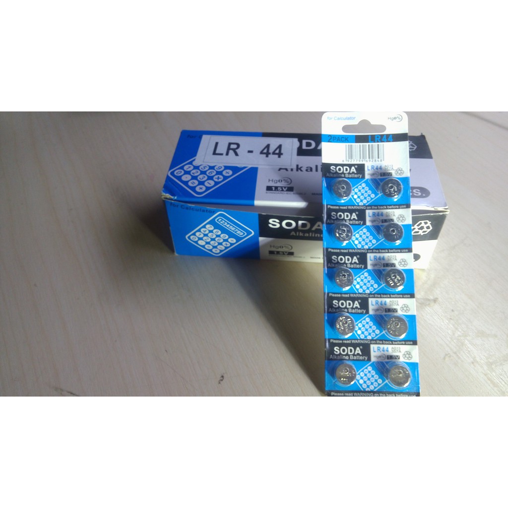 Vỉ 10 Viên Pin Cúc Áo AG13 - LR44