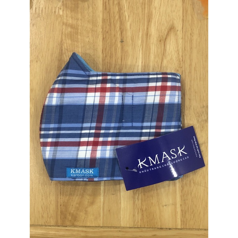 Combo 2 chiếc khẩu trang vải Karibon Kmask 3 lớp chính hãng