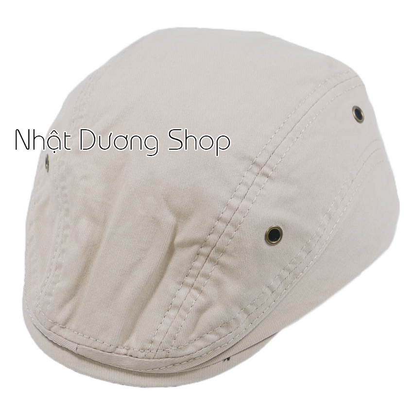 Nón mỏ vịt người lớn không có logo - Nâu nhạt chất liệu vải Kaki cao cấp mang phong cách chửng chạc và sành điệu