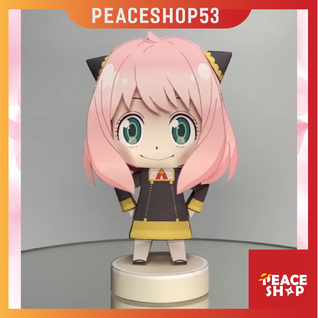 Mô hình giấy Anya Forger Anime Spy X Familiy + Kit hộp trang trí TS39