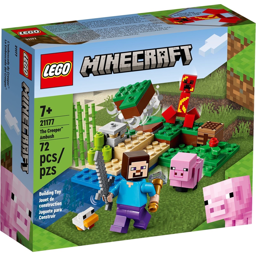 21177 Đồ chơi lắp ráp Iego Minecraft The Creeper Ambush - Cuộc phục kích sinh vật Creeper