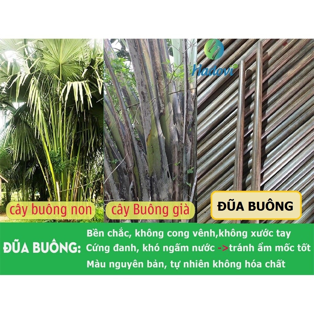 Đũa ke rừng, đũa buông Ninh Thuận - Hàng mộc không sơn bóng loại 1 - Không cong vênh, ẩm mốc - Bảo hành trọn đời