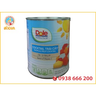 Cocktail trái cây ngâm dole đóng lon 836g