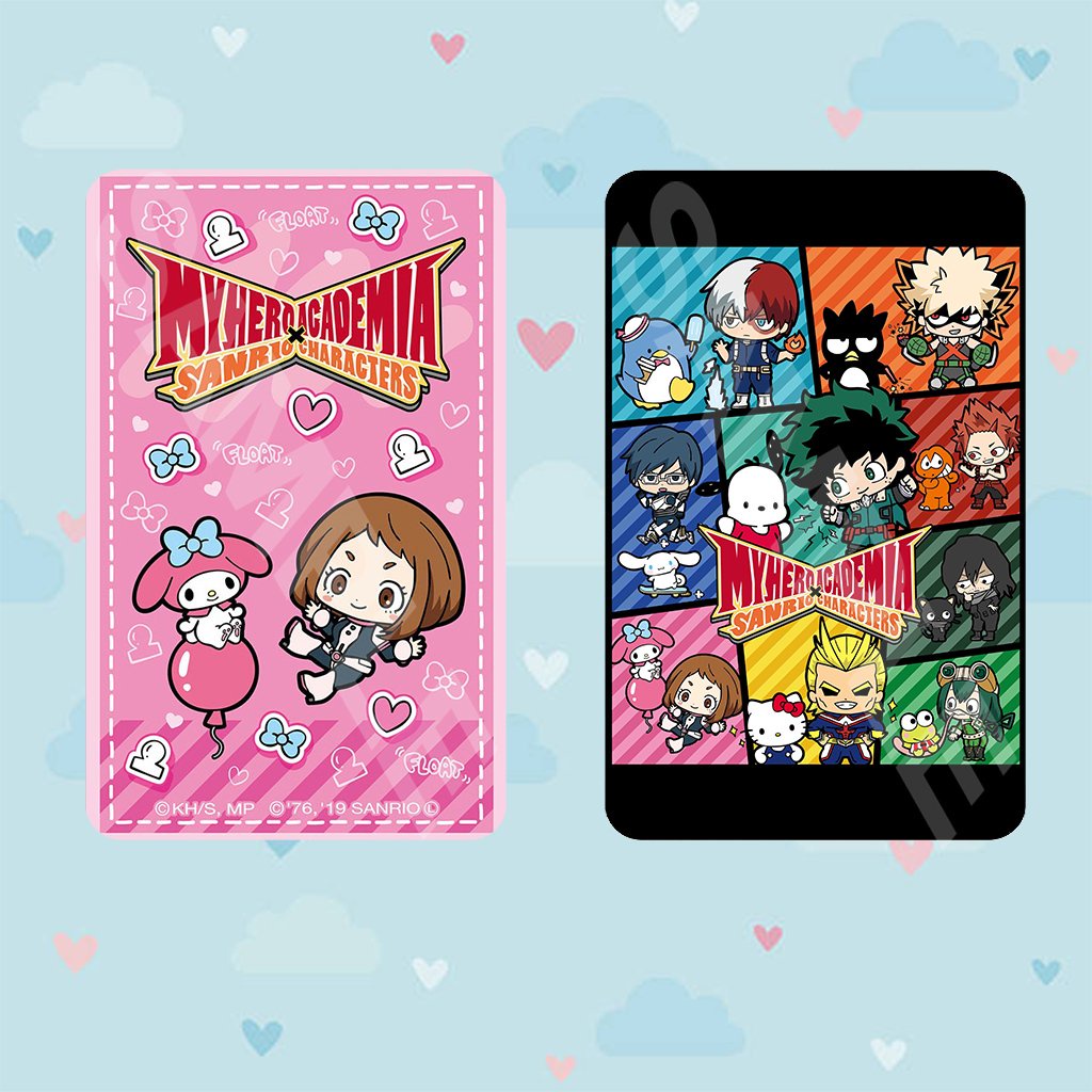 Ảnh card bo góc in hình BOKU NO HERO ACADEMIA X SANRIO Học Viện Anh Hùng 5*8cm anime chibi