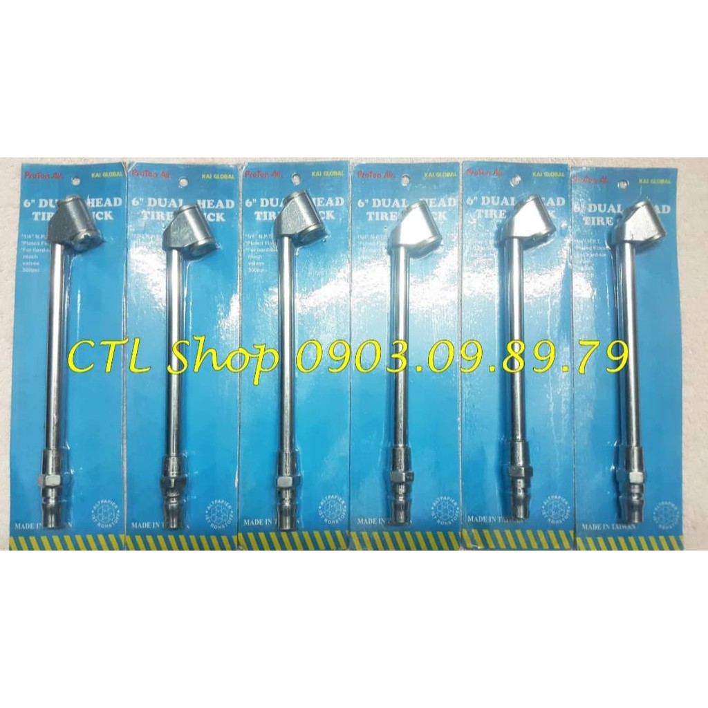 Đầu Bơm Hơi Dài 2 Đầu