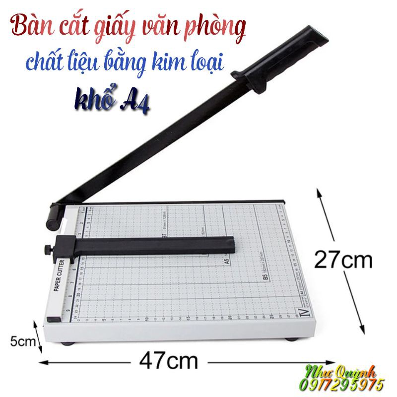 Bàn Cắt Giấy Khổ  A4 , mặt bàn bằng kim loại