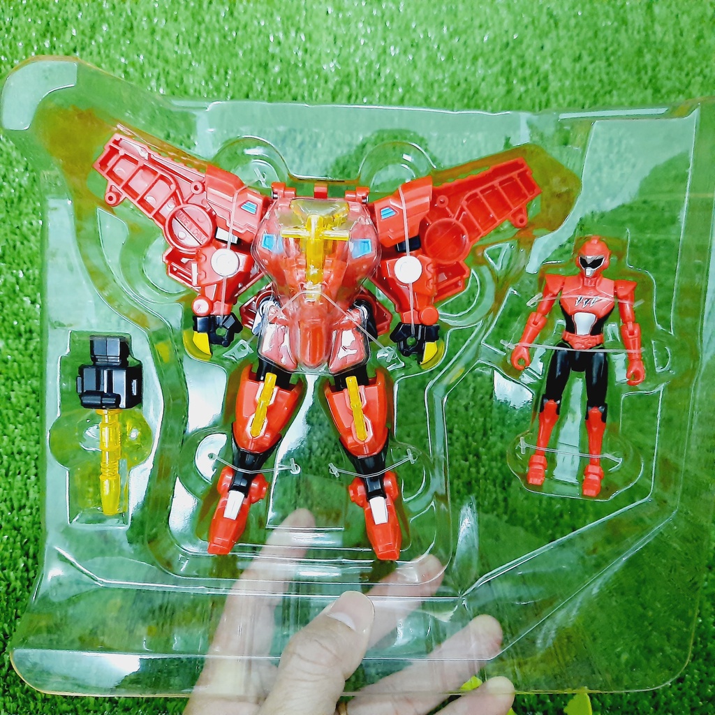 Mô hình siêu robot khủng long Preta hỏa thần và siêu nhân Sammy lém lỉnh đồ chơi trẻ em