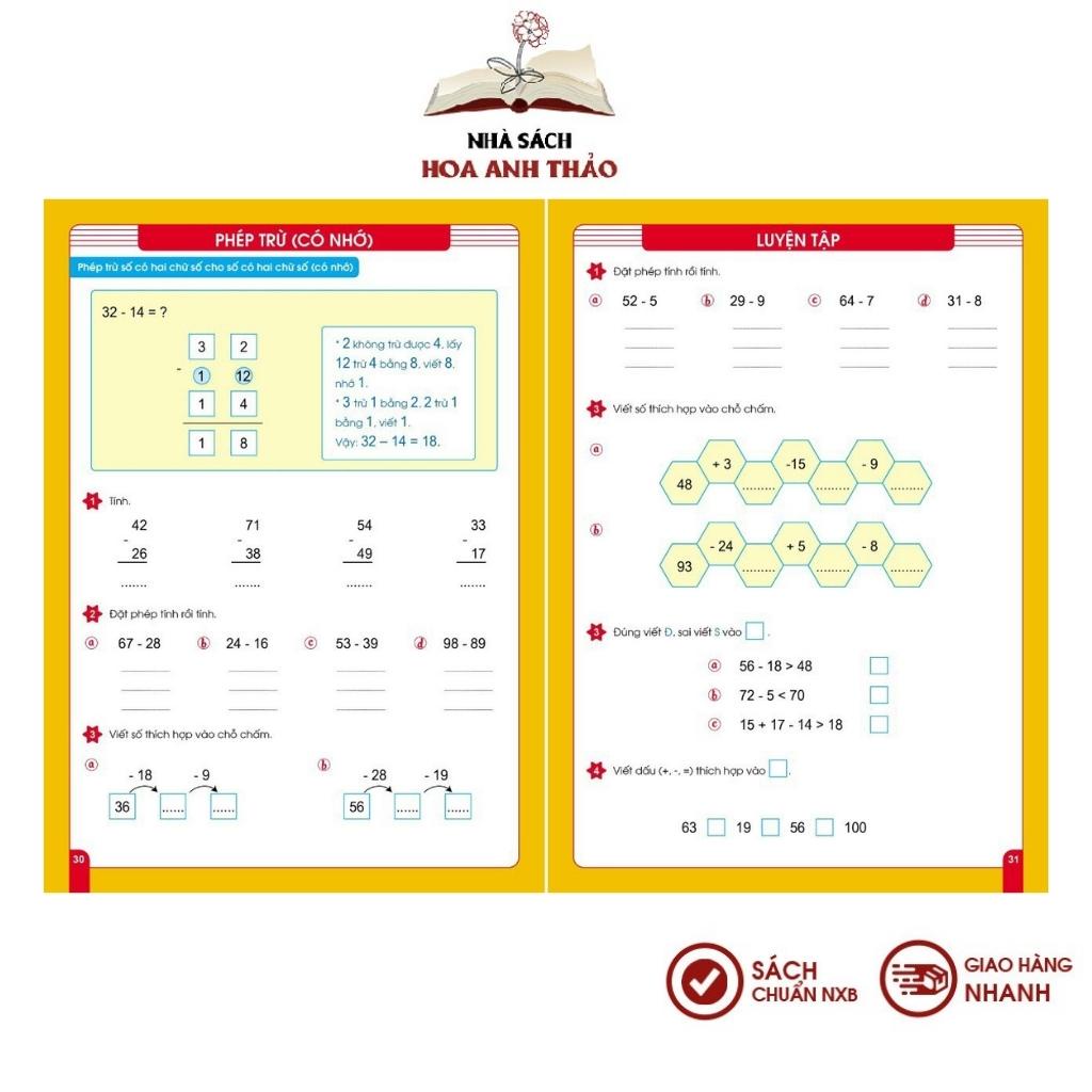 Sách - Rèn Kỹ Năng Cộng Trừ Trong Phạm Vi 100 - Bí quyết học giỏi cho trẻ 6-7 tuổi