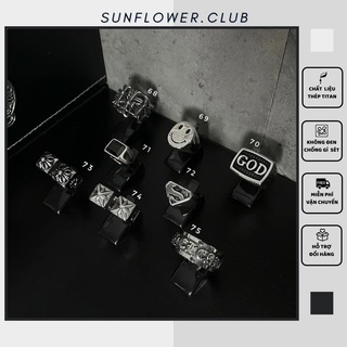 Nhẫn chrome heart thép titan không gỉ