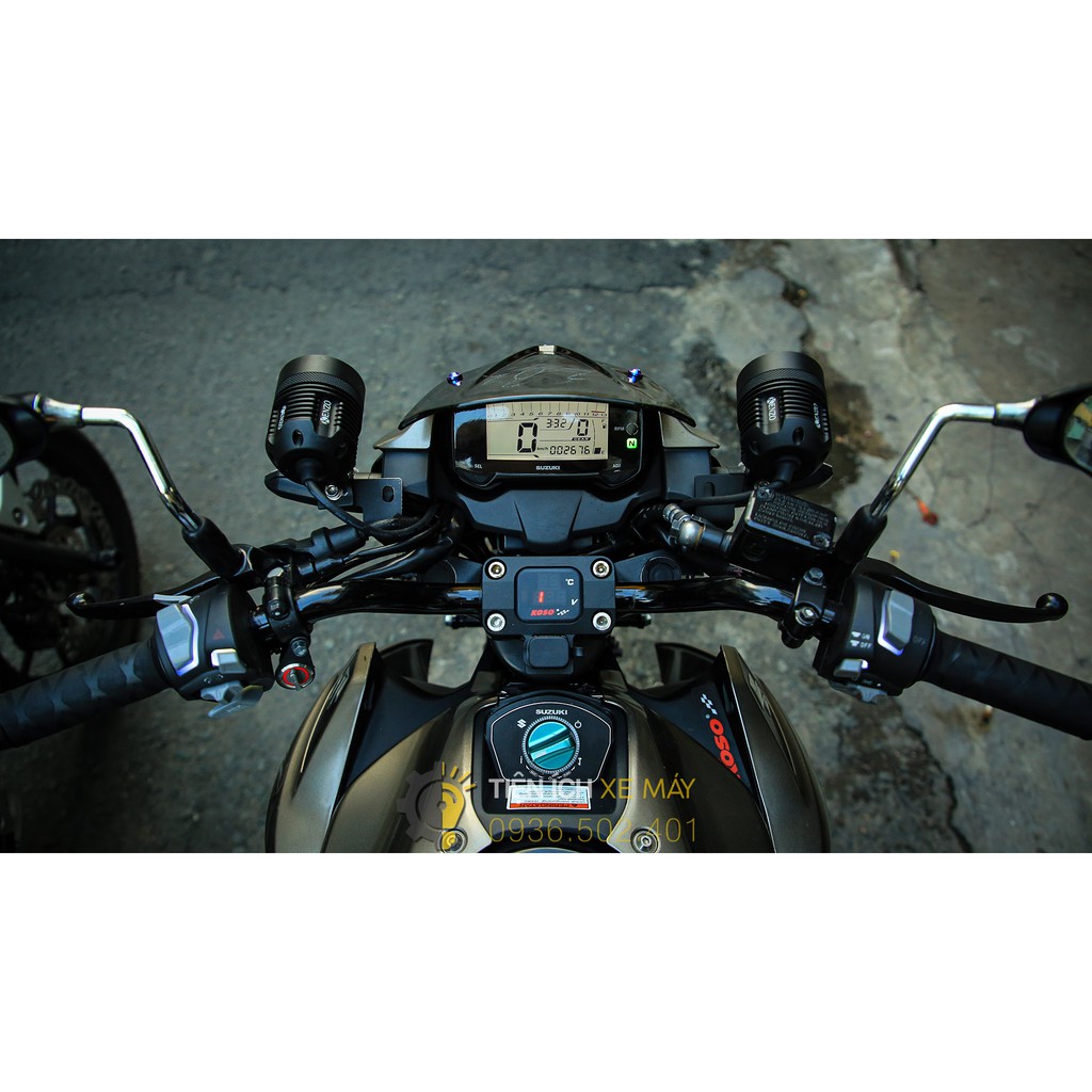 Cùm Ghi đông tích hợp đồng hồ dành cho Suzuki Bandit