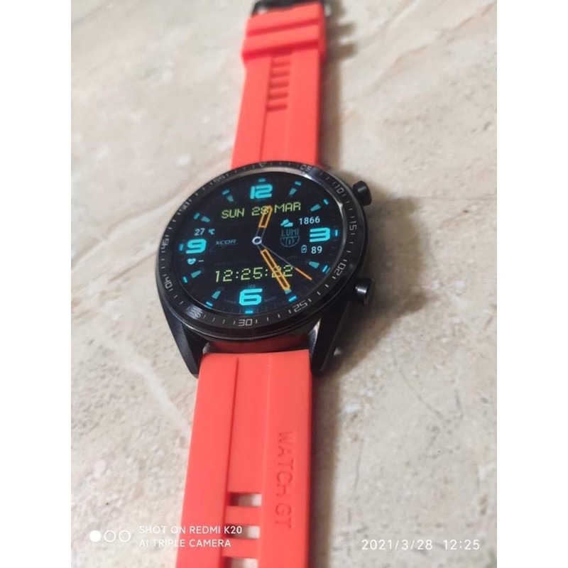 Dây Đeo Cao Su Thay Thế Cho Đồng Hồ Smartwatch Kiểu Dáng Dây Huawei In Logo Watch GT